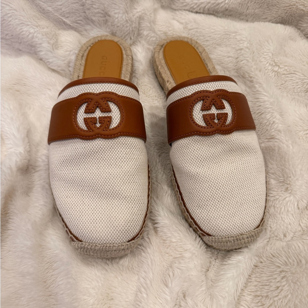 Men’s Gucci Interlocking G Espadrille Slides